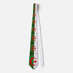Grunge Algeria Flag Tie