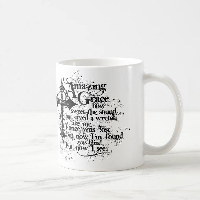Grunge Amazing Grace Mug (Right)