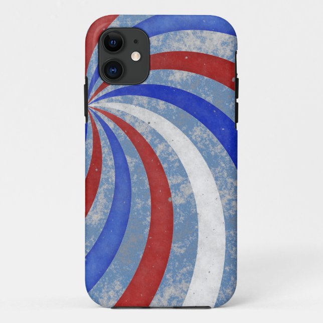 Grunge America abstract case for iPhone (Back)