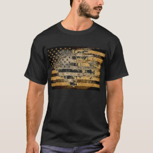 Grunge American flag 3 T-Shirt