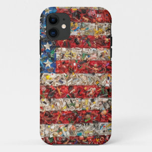 grunge american flag iPhone 11 case