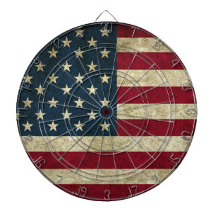 Grunge American Flag Dartboard