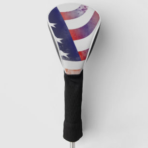 Grunge American Flag Golf Head Cover