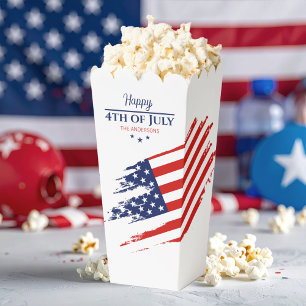 Grunge American Flag Happy 4th July ID1104 Favour Box