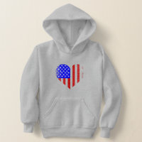 grunge american flag heart distressed