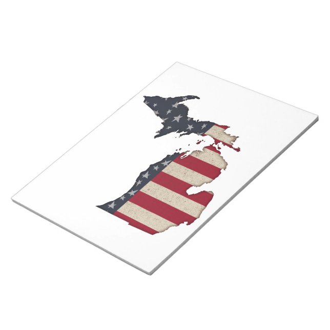 Grunge American Michigan | You Customise Notepad (Angled)