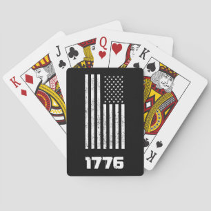 Grunge American Usa Flag Patriotic Us Playing Cards