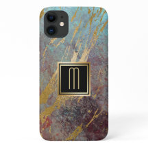 Grunge and Gold Monogram