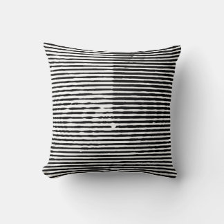 grunge art abstract rough random horizontal lines  cushion