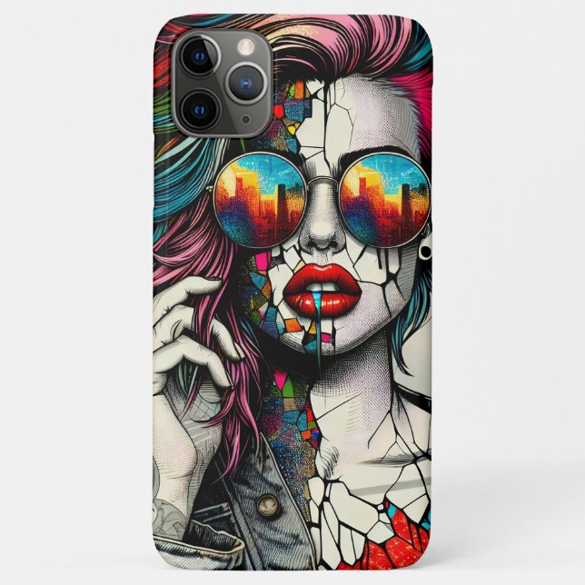 Grunge Art | Fractured Woman Abstract Case-Mate iPhone Case (Back)