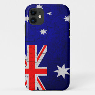 Grunge Australia flag iPhone 11 Case