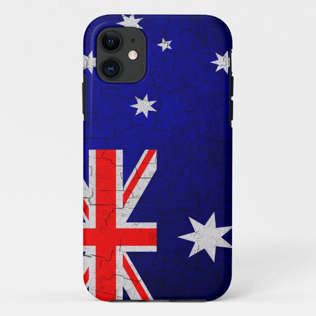 Grunge Australia flag Case-Mate iPhone Case (Back)