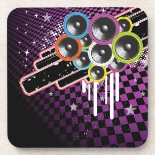 Grunge background coaster