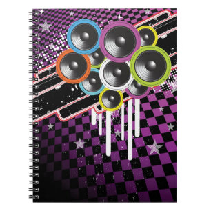 Grunge background notebook