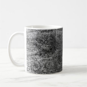 Grunge background of black and whiteabstract, aged coffee mug