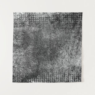 Grunge background of black and whiteabstract, aged tapestry