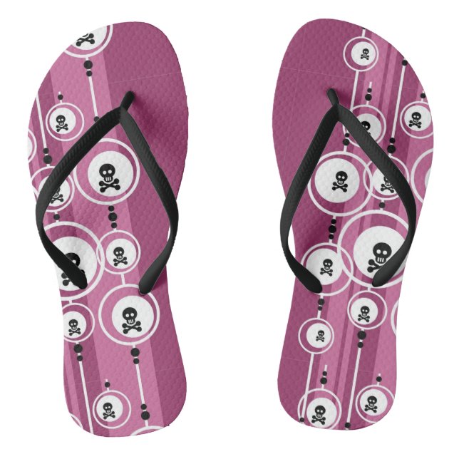 Grunge Background Thongs (Footbed)