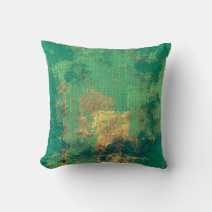 Grunge background with vintage style graphic eleme cushion