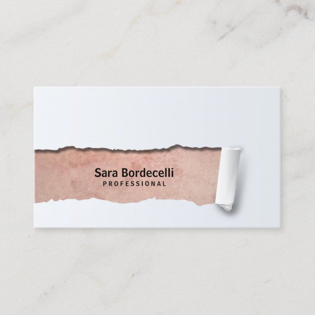 Grunge BackgroundRipped Professional Business Card (Front)