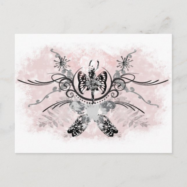 Grunge Ballet Postcard (Front)