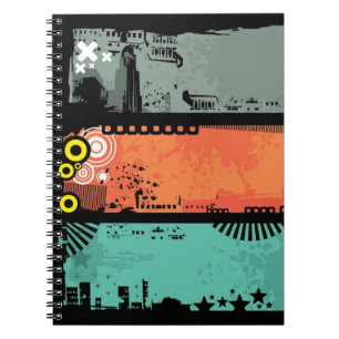 Grunge banners illustration 2 notebook