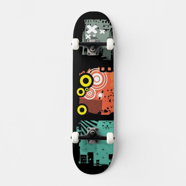 Grunge banners illustration 2 skateboard (Front)