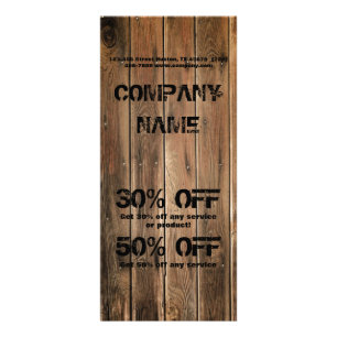 grunge barn wood  Construction Carpentry Rack Card