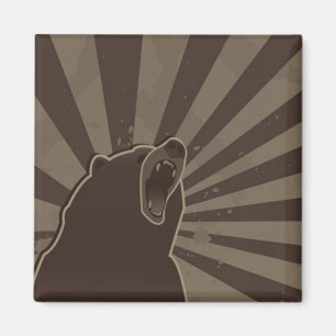Grunge Bear Magnet