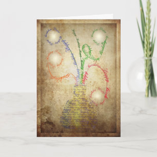 Grunge birthday card