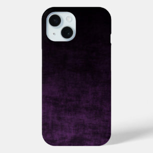 Grunge Black and Purple Ombre iPhone 15 Case