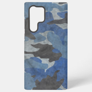 Grunge Blue Camo Cool Camouflage Pattern Zazzle Samsung Galaxy Case