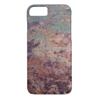 Grunge Blue Rusted Metal Pattern