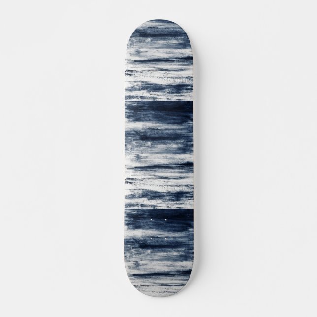 Grunge Blue Skateboard (Front)