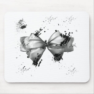 Grunge Bow Mouse Pad