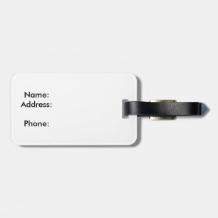 Grunge bright Denver Colorado flag skyline Luggage Tag