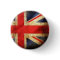 Grunge British Flag Button