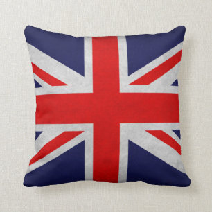 Grunge British Flag Cushion