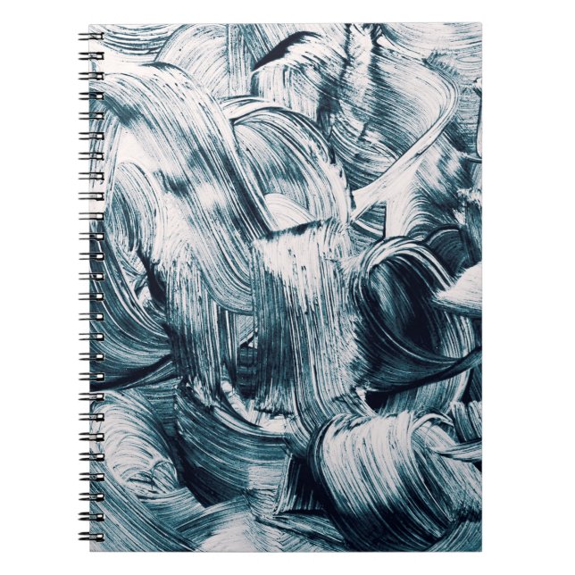Grunge brush strokes background notebook (Front)