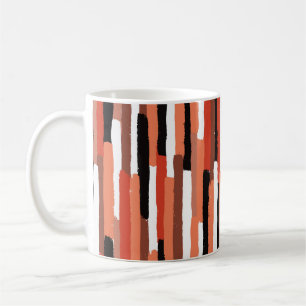 Grunge brushstrokes geometric seamless pattern coffee mug