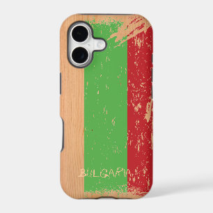 Grunge Bulgaria Flag on Wood