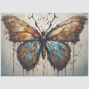 Grunge Butterfly Decoupage Paper
