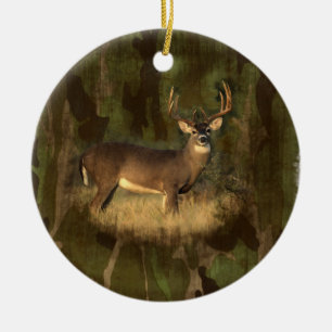 Grunge Camoflage Deer- Ornament