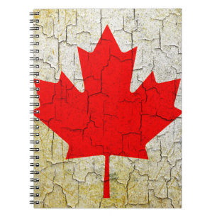 Grunge Canada flag Notebook