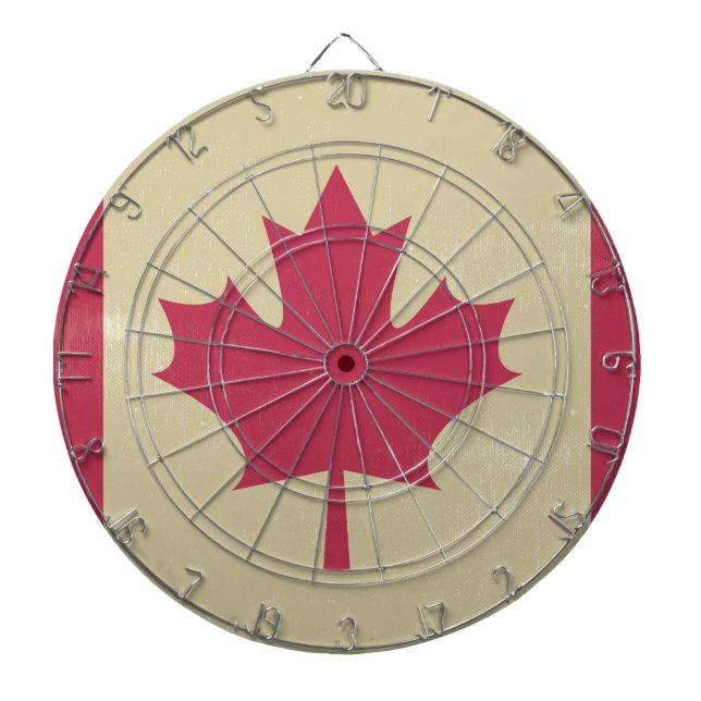 grunge canadian flag dartboard (Front)