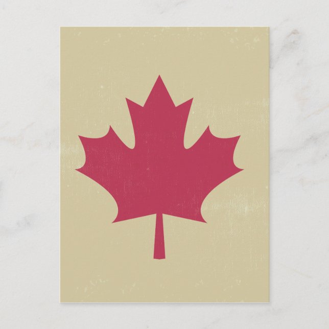 grunge canadian flag postcard (Front)