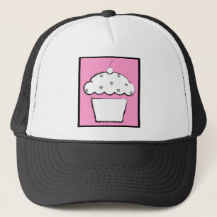 grunge cherry cupcake trucker hat