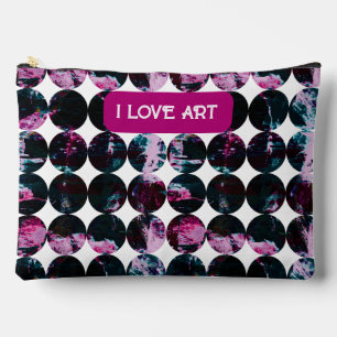 Grunge circles. accessory pouch