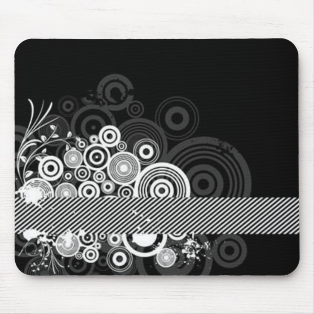 Grunge Circles Mouse Pad (Front)