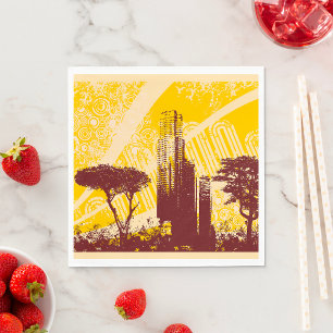 Grunge City Napkin