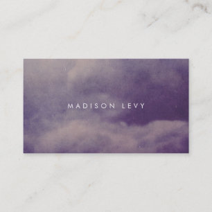 Grunge Clouds Minimalist Appointment Cards
